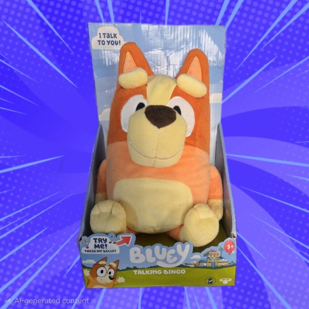 Bluey‎ - 12" Talking Bingo Plush - Interactive NEW